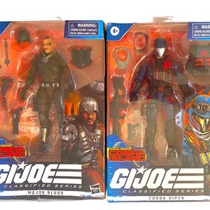 GI Joe Classified Serie Major Bludd #27 & Cobra Viper #22 Exclusive Cobra Island